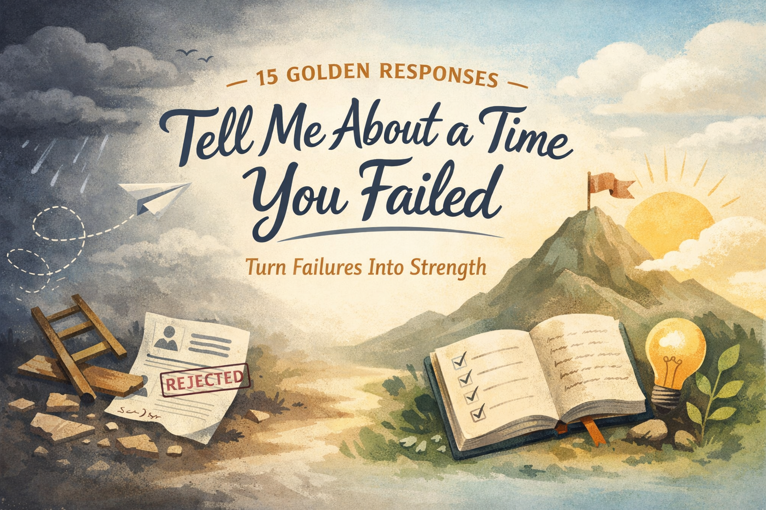 15 Golden Responses to "Tell Me About a Time You Failed"