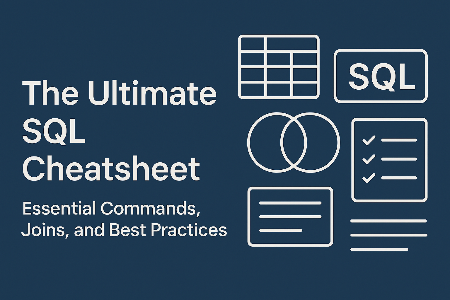 The Ultimate SQL Cheatsheet