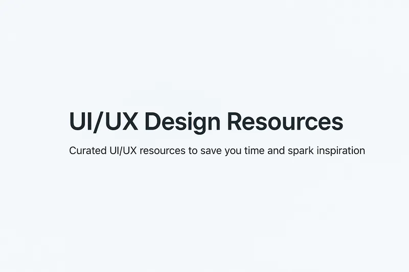 UI/UX Design Resources
