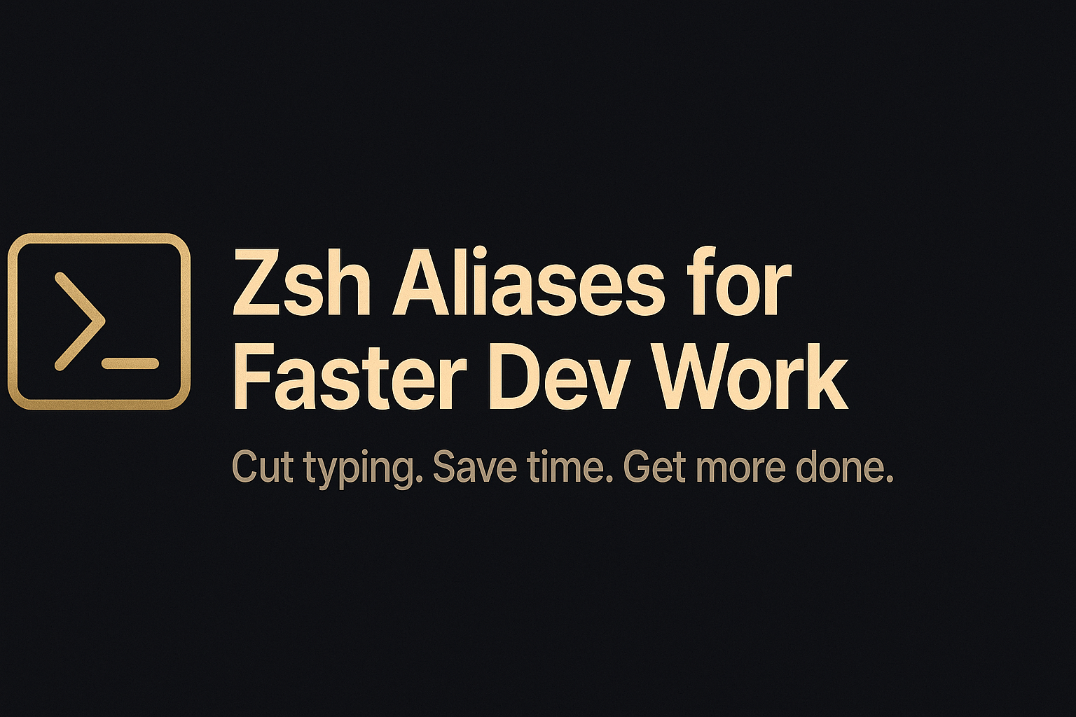 My Handy Zsh Aliases for Faster Dev Work