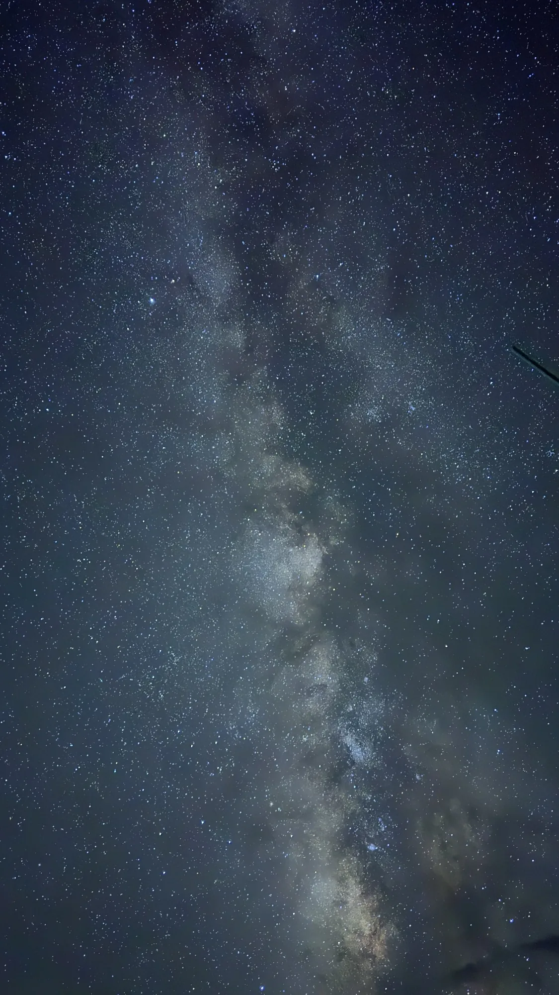 Milky Way core from the Padma rooftop at Hanle, after midnight