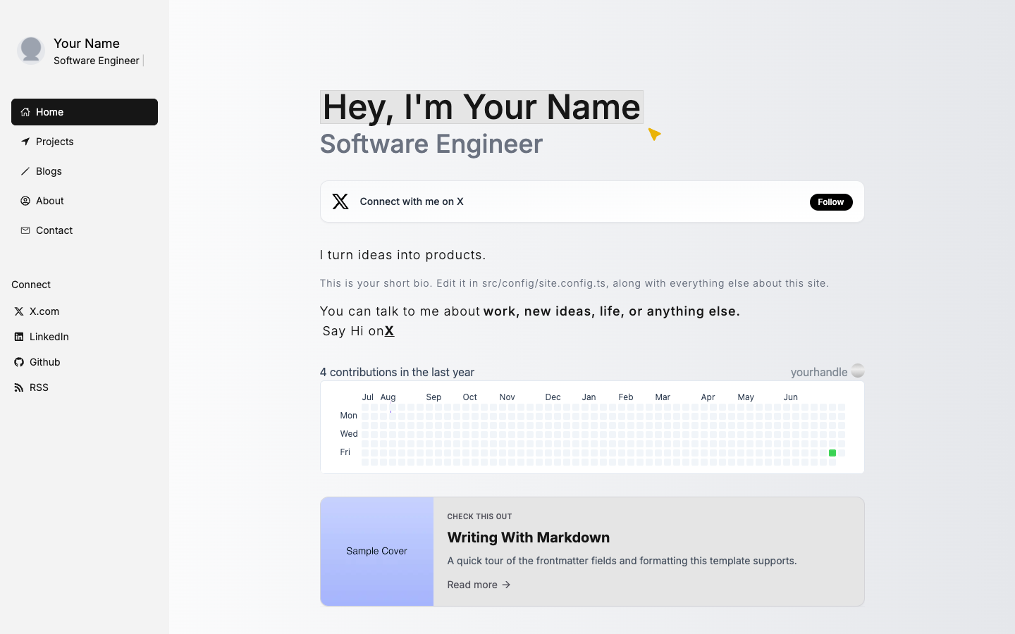 Next.js Portfolio Starter